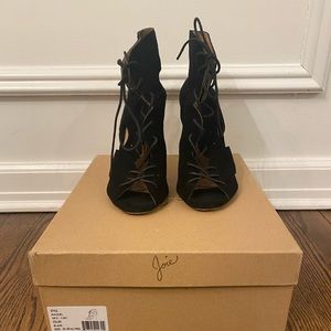 Joie Raquel black suede booties.